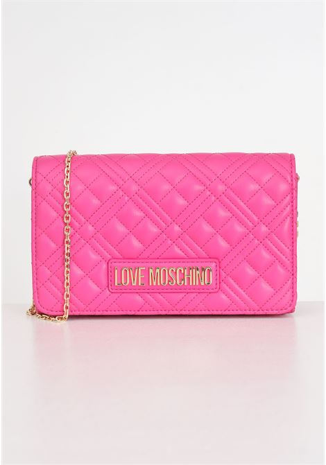 Fuchsia smart daily bag quilted women's bag LOVE MOSCHINO | JC4079PP1ILA0615