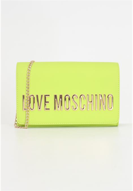 Lime green women's bag Smart daily maxi golden metal lettering LOVE MOSCHINO | Bags | JC4103PP1IKD0404