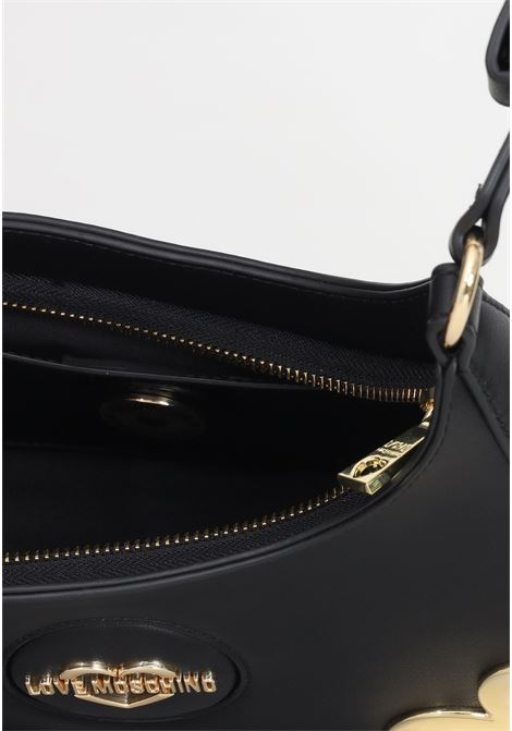 Black women's handbag with adjustable Heart Corner handle LOVE MOSCHINO | JC4215PP1ILR0000