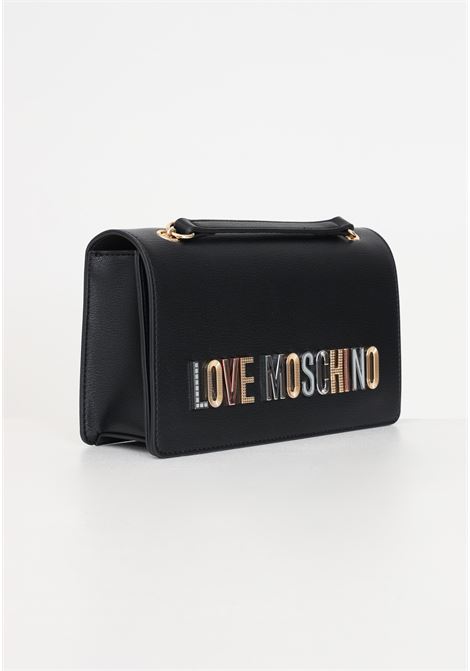 Black women's bag Bold Love lettering with workmanship LOVE MOSCHINO | JC4302PP0IKN0000