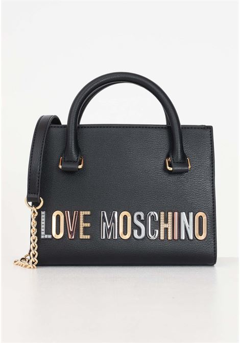 Black women's bag Bold Love lettering with workmanship LOVE MOSCHINO | Bags | JC4303PP0IKN0000