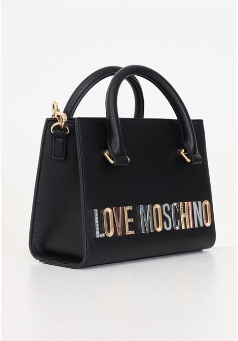 Black women's bag Bold Love lettering with workmanship LOVE MOSCHINO | JC4303PP0IKN0000