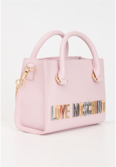 Pink women's bag Bold Love lettering with workmanship LOVE MOSCHINO | JC4303PP0IKN0601
