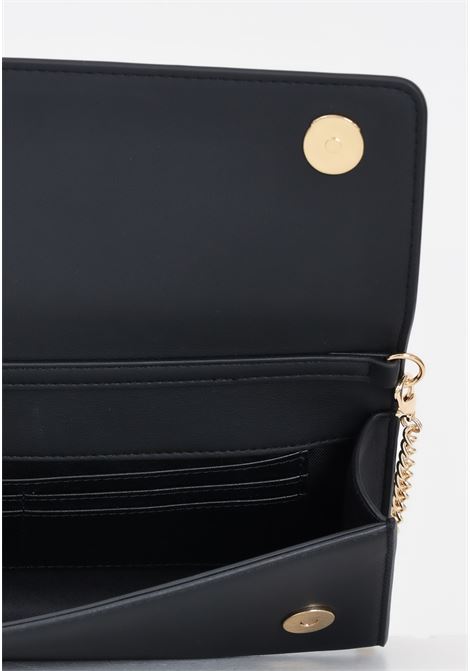 Black women's clutch with rhinestone logo chain LOVE MOSCHINO | Bags | JC4335PP0IKJ0000