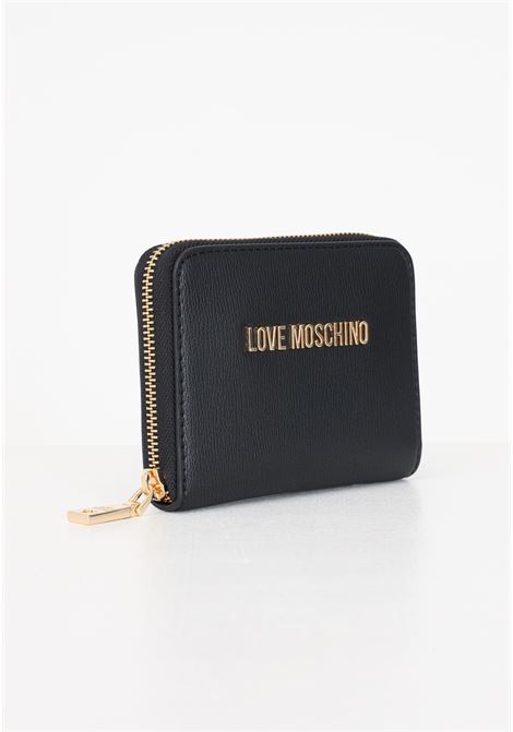 Black zip around women's wallet LOVE MOSCHINO | Wallets | JC5702PP1ILD0000