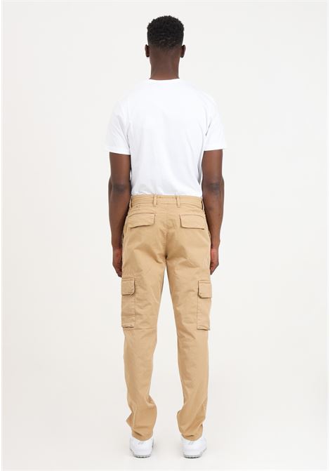 Beige men's trousers with golden eagle logo patch LYLE & SCOTT | Pants | TR1801ITAW2103