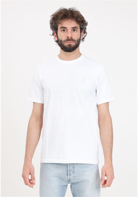 T-shirt da uomo bianca patch logo eagle tono su tono LYLE & SCOTT | T-shirt | TS400TON626