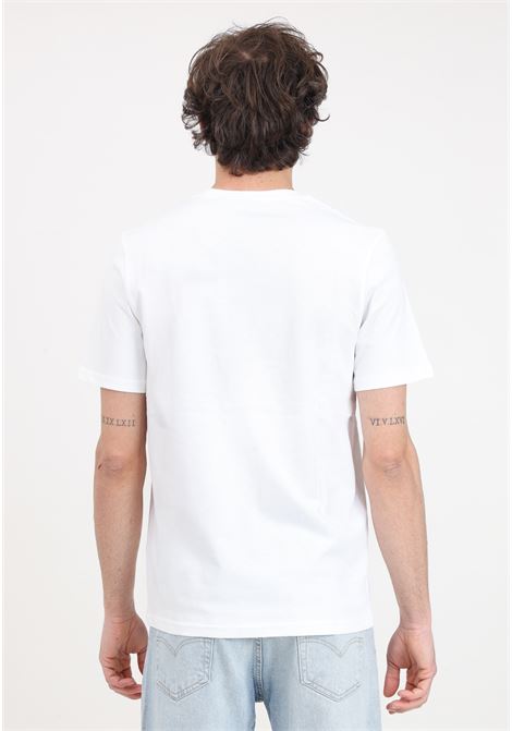 T-shirt da uomo bianca patch logo eagle tono su tono LYLE & SCOTT | TS400TON626
