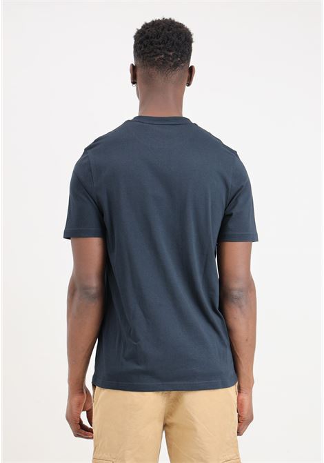 T-shirt da uomo blue navy patch logo eagle tono su tono LYLE & SCOTT | T-shirt | TS400TONZ271