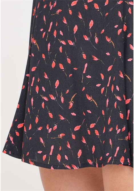 Kate black women's short skirt with tulip pattern Mar de margaritas | Skirts | MMABW00092-PTTS0053FN15