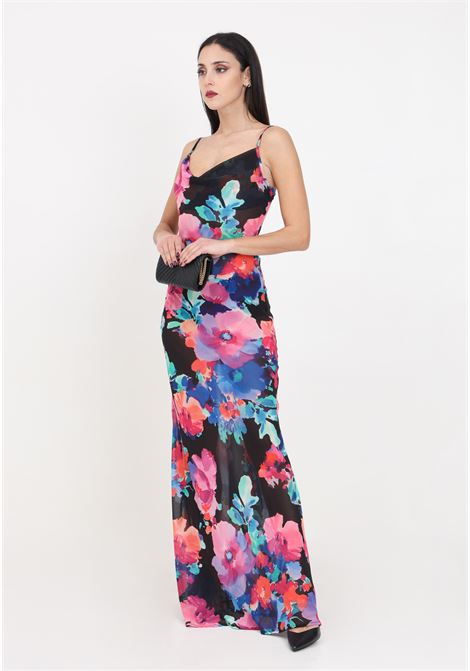 Abbey women's long dress with floral print Mar de margaritas | MMABW00101-MTFI0017FN23