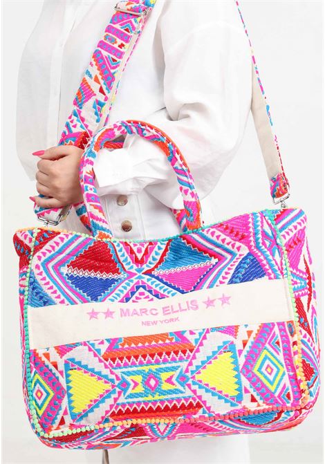 Multicolor women's beach bag Buby L Lindy 24 Variant 03 MARC ELLIS | Bags | BUBY L INDY 2403