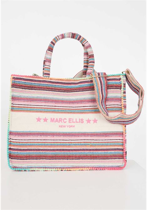 Multicolor women's beach bag Buby L Lindy 24 Variant 09 MARC ELLIS | Bags | BUBY L INDY 2409