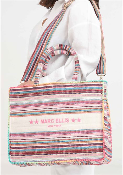 Multicolor women's beach bag Buby L Lindy 24 Variant 09 MARC ELLIS | Bags | BUBY L INDY 2409