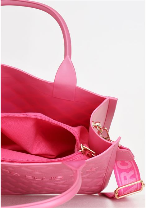 Borsa da donna rosa design trapuntato Flat Buby M MARC ELLIS | FLAT BUBY MAURORA PINK/LIGHT GOLD