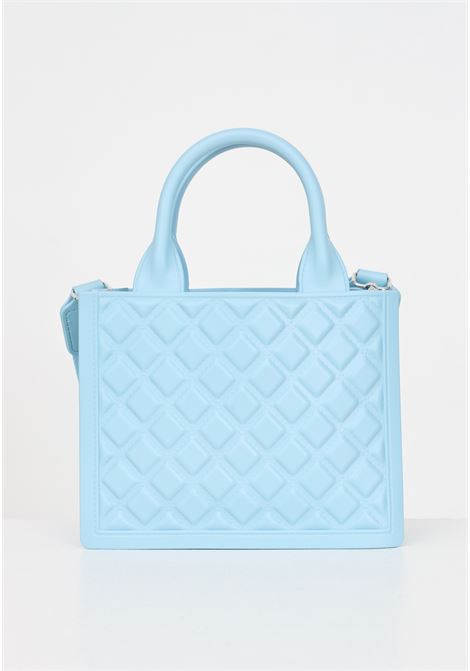 Flat Buby S light blue quilted design women's bag MARC ELLIS | FLAT BUBY SAQUA/SILVER