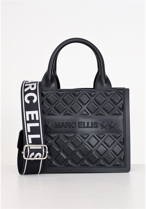 Flat Buby S black quilted design women's bag MARC ELLIS | FLAT BUBY SBLACK/SILVER