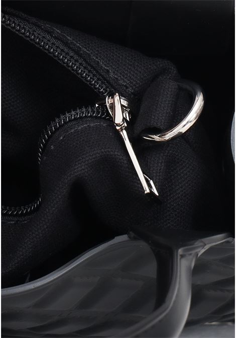Flat Buby S black quilted design women's bag MARC ELLIS | Bags | FLAT BUBY SBLACK/SILVER