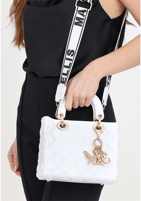 Flat Missy M white women's bag MARC ELLIS | Bags | FLAT MISSY MOFF BLANC/BRUSH GOLD