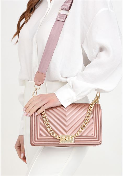 Flat M women's pink bag MARC ELLIS | FLAT MROSA ANTICO/LIGHT GOLD