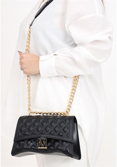 Black Flat Rhombus M women's bag MARC ELLIS | Bags | FLAT RHOMBUS MBLACK/LIGHT GOLD