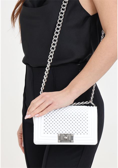 Flat S Ball white women's bag MARC ELLIS | Bags | FLAT S BALLOFF BLANC/BRUSH SILVER