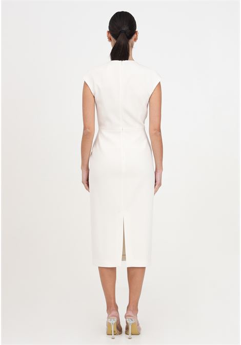 Ivory midi dress for women MAX MARA | 2416221041600008
