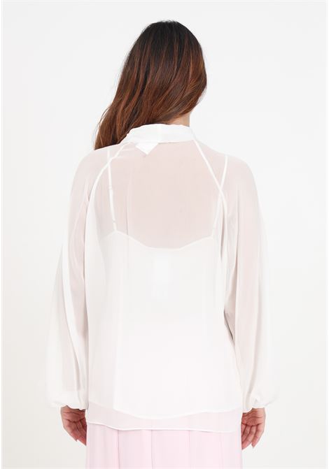 White women's shirt with laces MAX MARA | Shirt | 2416261031600001
