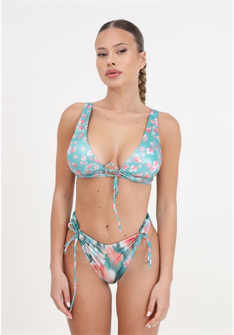 Bikini da donna triangolo e slip americano regolabile glitch ME FUI | Beachwear | MF24-0001X1.