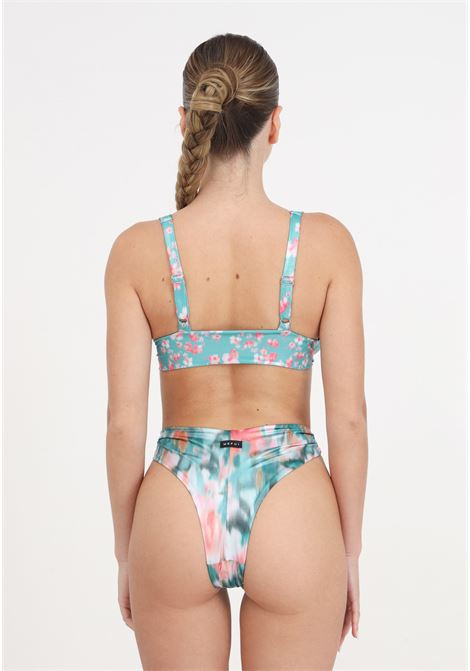 Bikini da donna triangolo e slip americano regolabile glitch ME FUI | Beachwear | MF24-0001X1.