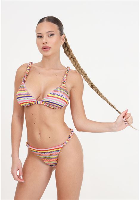 Bikini donna triangolo e slip brasiliano fisso seashell ME FUI | Beachwear | MF24-0140X1.