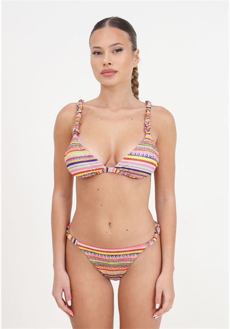 Bikini donna triangolo e slip brasiliano fisso seashell ME FUI | Beachwear | MF24-0140X1.