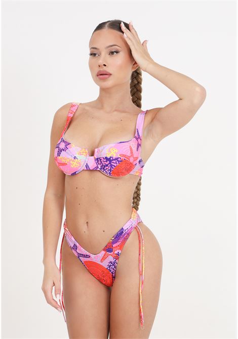 Bikini da donna con ferretto e slip americano Seashell ME FUI | Beachwear | MF24-0152X1.
