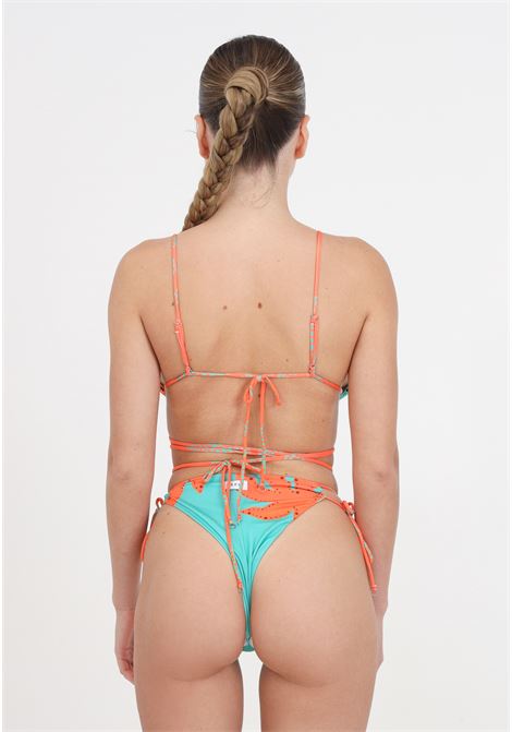 Bikini da donna triangolo e slip brasiliano regolabile fantasia exotic ME FUI | Beachwear | MF24-0430X1.