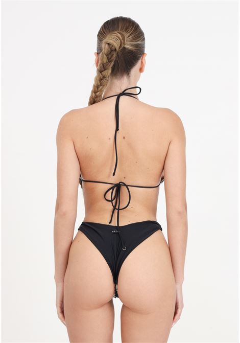 Bikini donna triangolo e slip americano fisso guarda pampa ME FUI | Beachwear | MF24-0630BK.