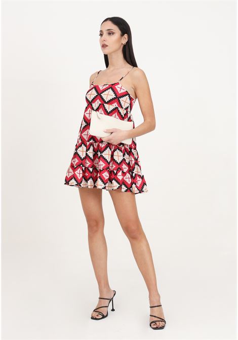 Multicolor women's short dress pampa look ME FUI | MF24-1610X1.