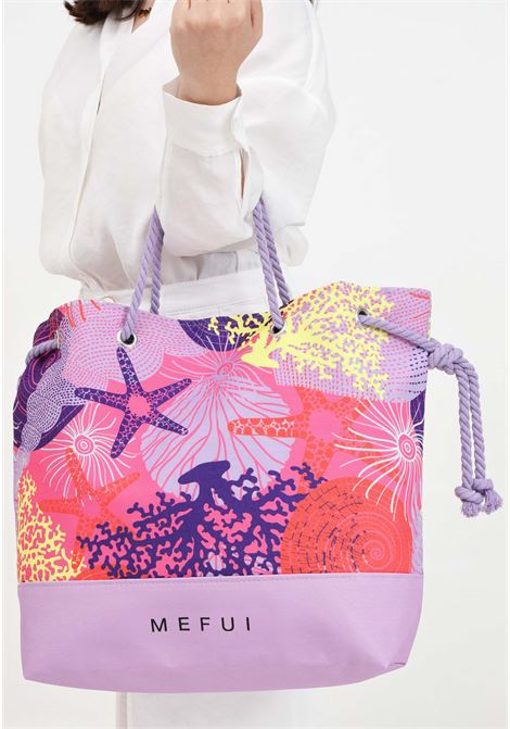 Seashell pattern women's beach bag ME FUI | MF24-A025X2F.SIA