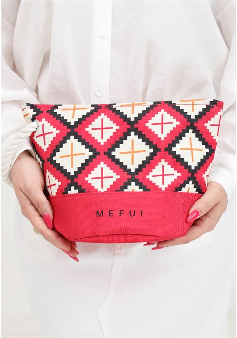 Pampa look patterned women's clutch bag ME FUI | Bags | MF24-A035X5F.SIA