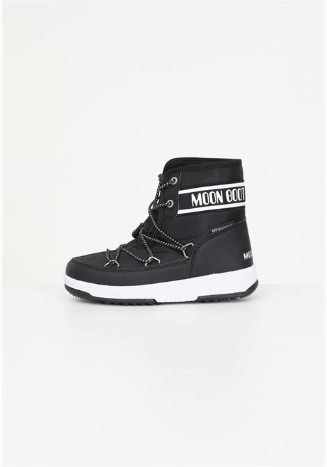 Black ankle boots for boys and girls MOON BOOT | Ancle Boots | 34052500 k001