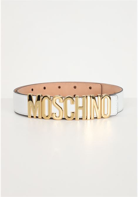 White belt for men and women with logo buckle MOSCHINO | 80028002A0001