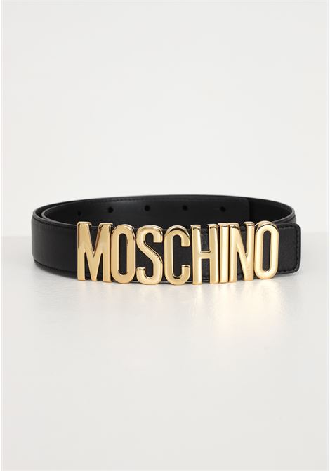 Black belt for men and women with logo buckle MOSCHINO | 80128001A3555