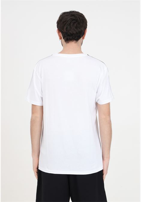 T-shirt bianca da uomo con logo sulle spalle MOSCHINO | T-shirt | A070443040001