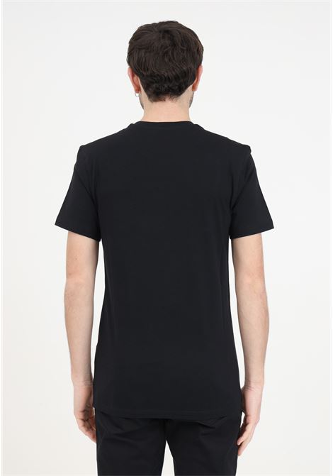 T-shirt nera da uomo in jersey moschino loop MOSCHINO | A071520411555