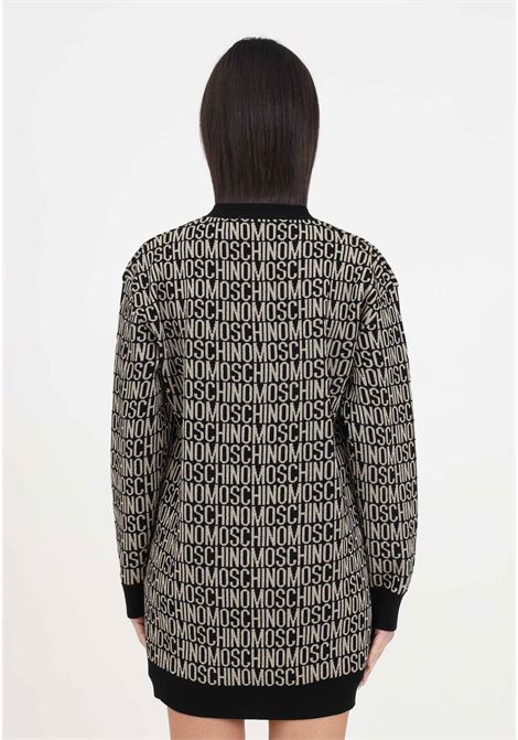 Long allover logo women's cardigan MOSCHINO | Cardigan | A090727001606