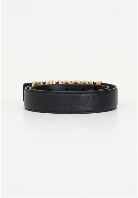 Cintura da donna nera con lettering logo MOSCHINO | Cinture | A800980030555
