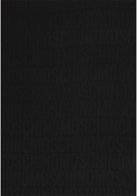 Foulard da donna moschino nero allover logo MOSCHINO | Foulard | A935582790555