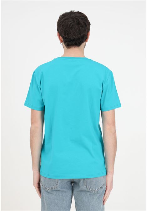 T-shirt da uomo verde con logo nero MOSCHINO | V078194080366
