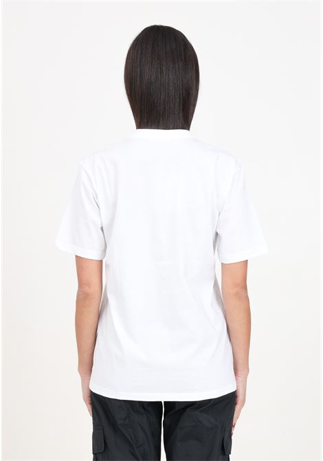 White women's and girls' t-shirt with logo print MSGM | S4MSJBTH246001