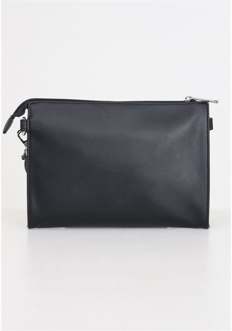 Black women's shoulder bag with embossed logo lettering MSGM | Bags | S4MSJGBA055110