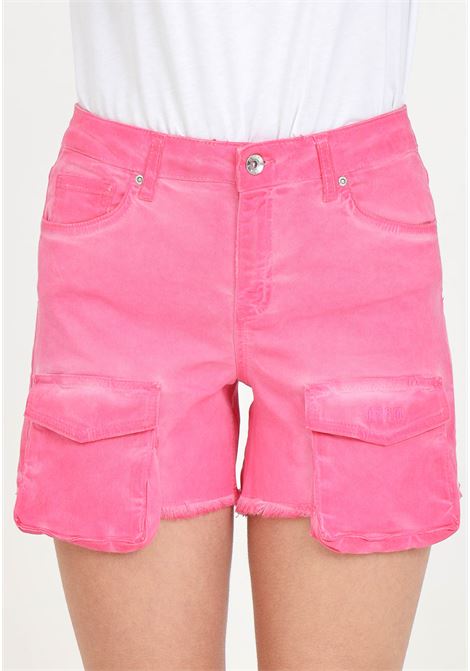 Pink shorts for women and girls with large pockets on the front MSGM | Shorts | S4MSJGSH038044